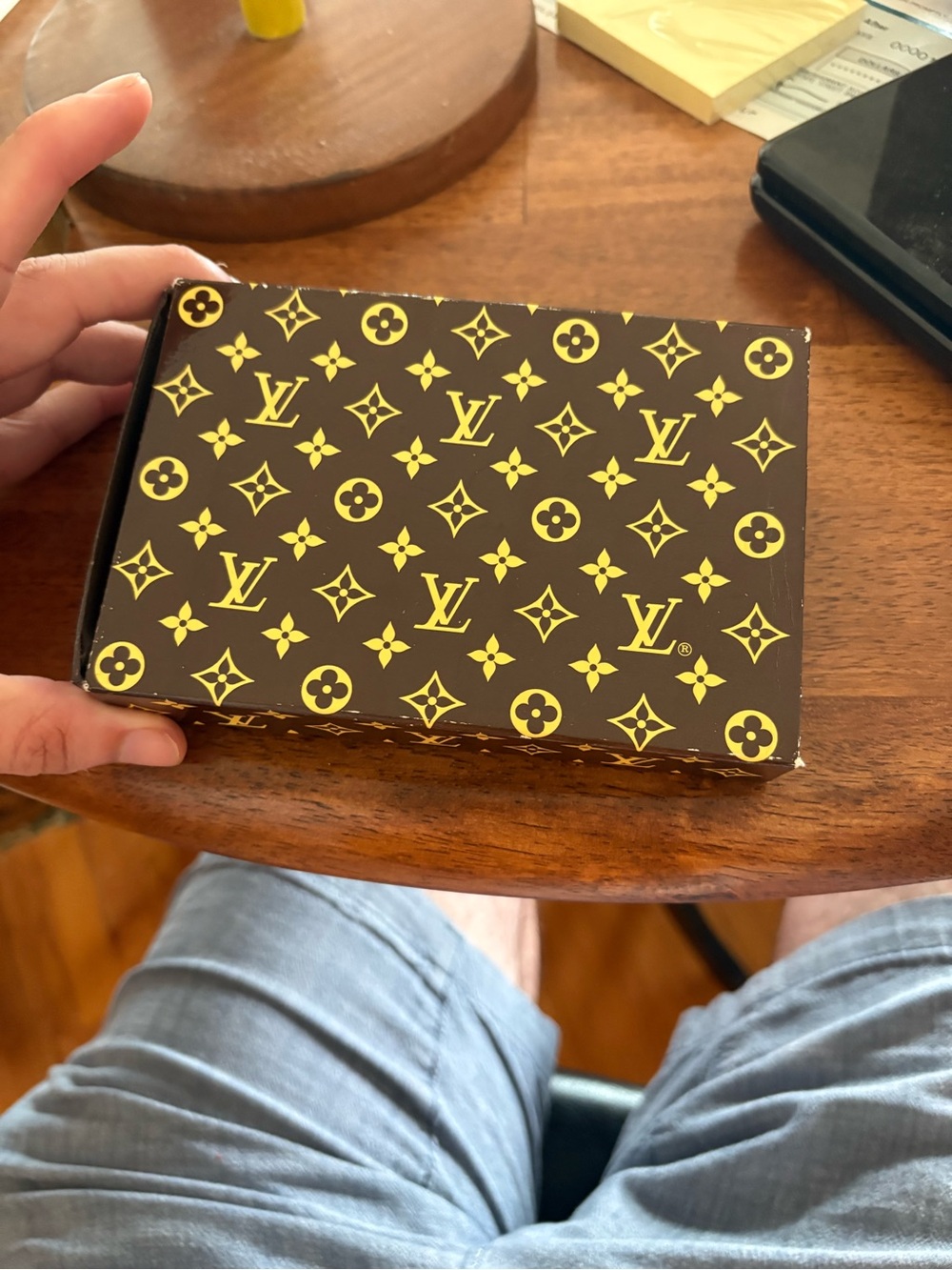 Louis Vuitton Brown & Yellow Monogram playing cards